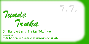 tunde trnka business card